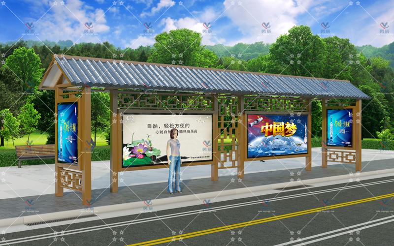 仿古候车亭YCHF-011